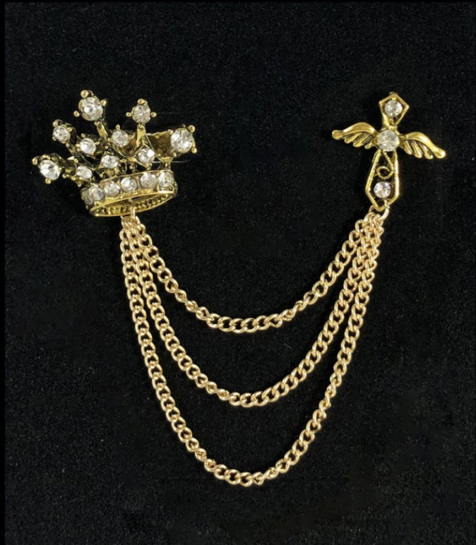 King David’s Crown Chain Lapel Pin